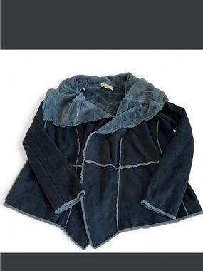 lovestitch Black and Teal Teddy Jacket